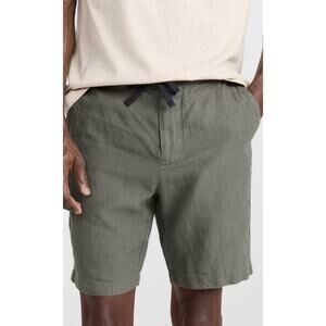 Vince Lightweight Hemp 9” Shorts Olive Medium Summer Travel Vacation Casual
